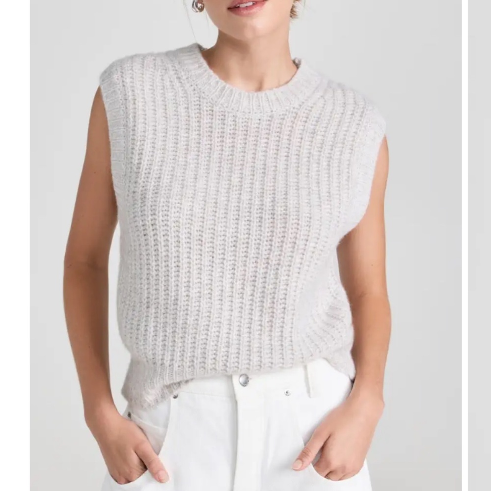 White + Warren - Air Plush Ribbed Vest